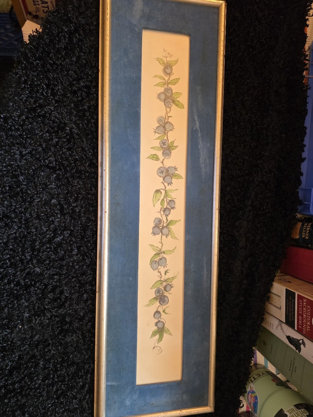 Blue and Green Blueberry Wall Art by
